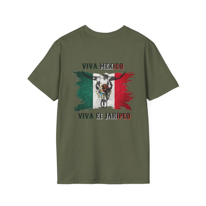 Viva Mexico Unisex Softstyle T-Shirt – Celebrate Jaripero Culture