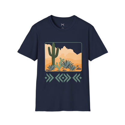Desert Cactus Unisex Softstyle T-Shirt - Graphic Tee for Nature Lovers