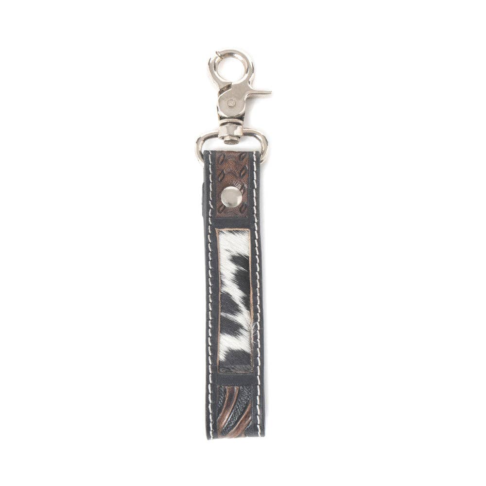 Shadowhorn Hairon Key Fob in Midnight Snow