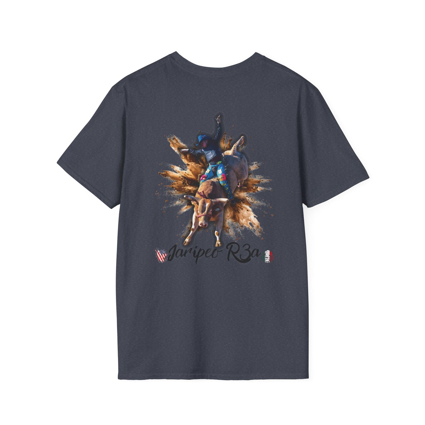 Bull Riding Graphic T-Shirt — 'Jaripet R3a' Rodeo Design