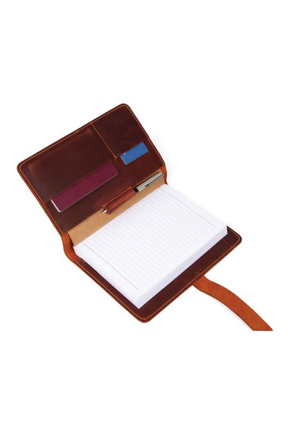 Leather Journal Cover, A5 Size Notebook Cover