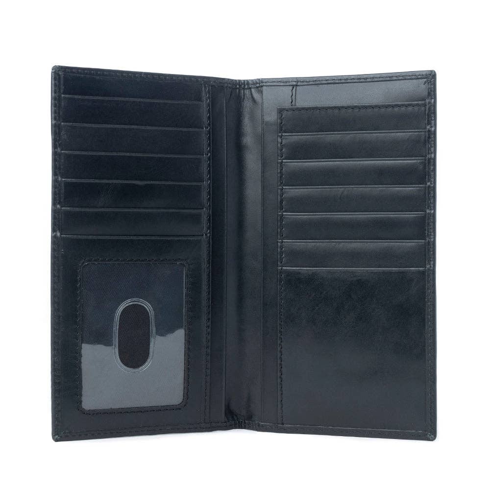 Lariat Crest Hairon Leather Wallet for Men Variant Combo