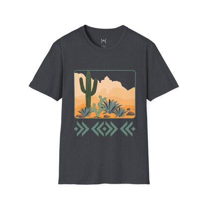 Desert Cactus Unisex Softstyle T-Shirt - Graphic Tee for Nature Lovers