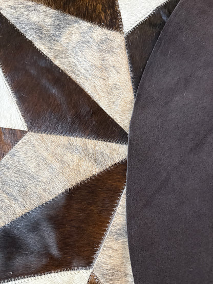 Cowhide Texas Star Rug