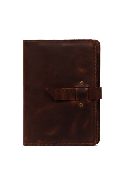 Leather Journal Cover, A5 Size Notebook Cover