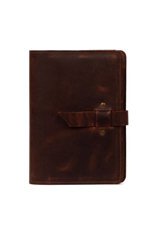 Leather Journal Cover, A5 Size Notebook Cover