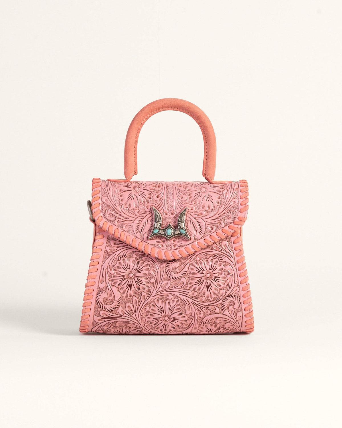 Loyal West Leon Mini Handle Purse - Brown