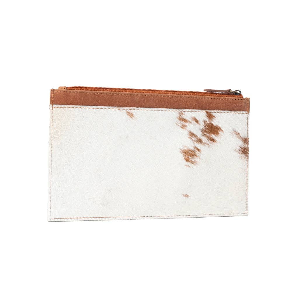 Hayride Hairon Leather Pouch for Women in brown