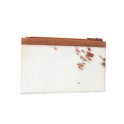 Hayride Hairon Leather Pouch for Women in brown