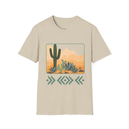 Desert Cactus Unisex Softstyle T-Shirt - Graphic Tee for Nature Lovers