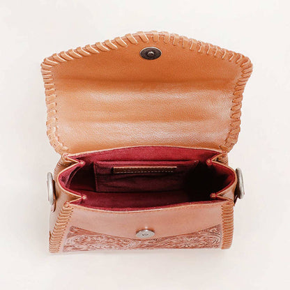 Loyal West Leon Mini Handle Purse - Brown