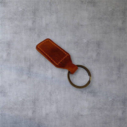 Leather Keychain, Durable Key Holder, Stylish Keychain