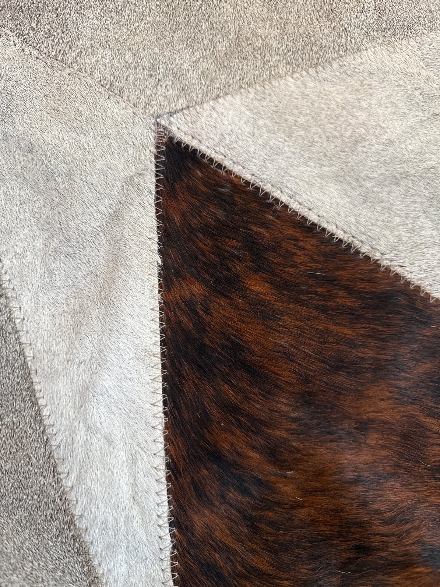 Genuine Cowhide Texas Star Rug