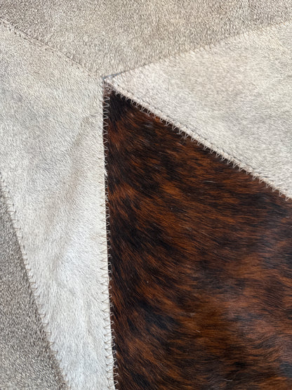 Genuine Cowhide Texas Star Rug