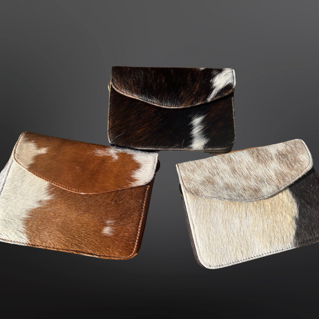 Cowhide Leather Keep It Simple II Crossbody Purse