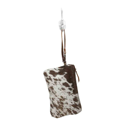 White & Brown Hairon Small Bag