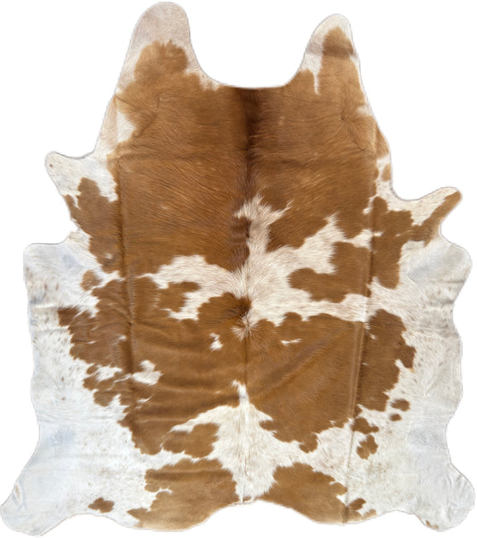 Tan And White Cowhide