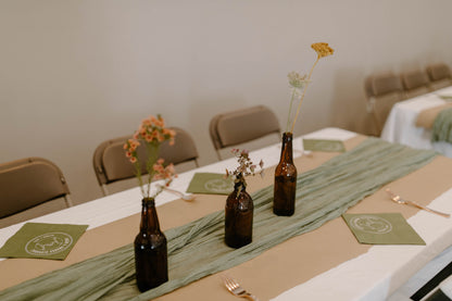 Amber bud vases
