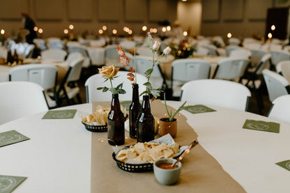 Amber bud vases