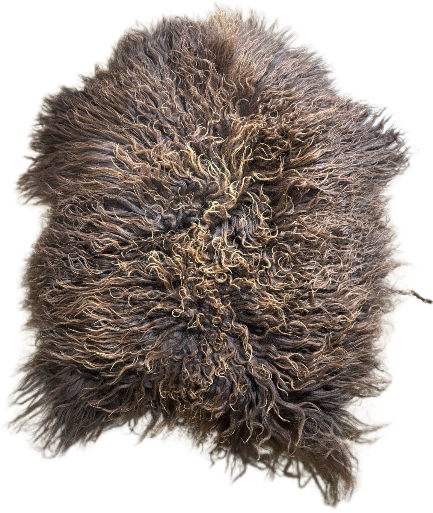 Curly Brown Icelandic Sheepskin Rug