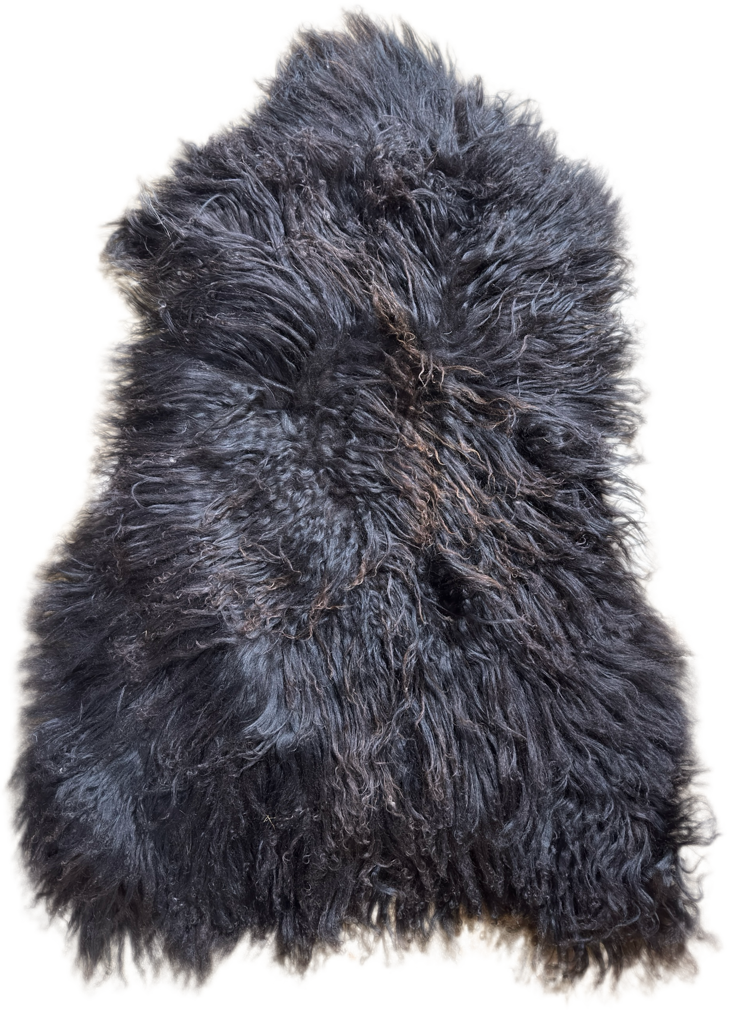 Sheepskin Rug Icelandic Natural Black Curly