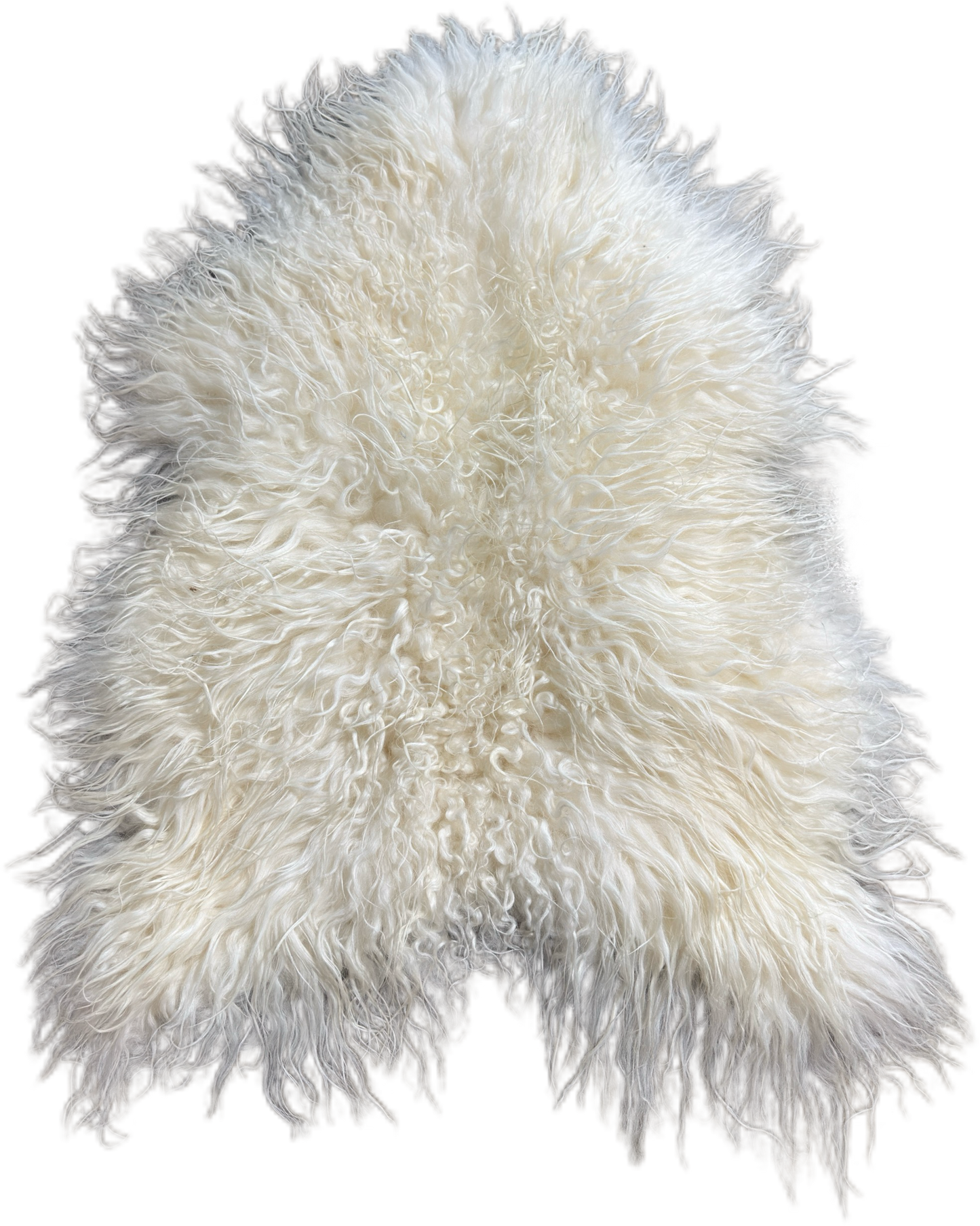 Icelandic White Curly Wool Sheepskin Rug