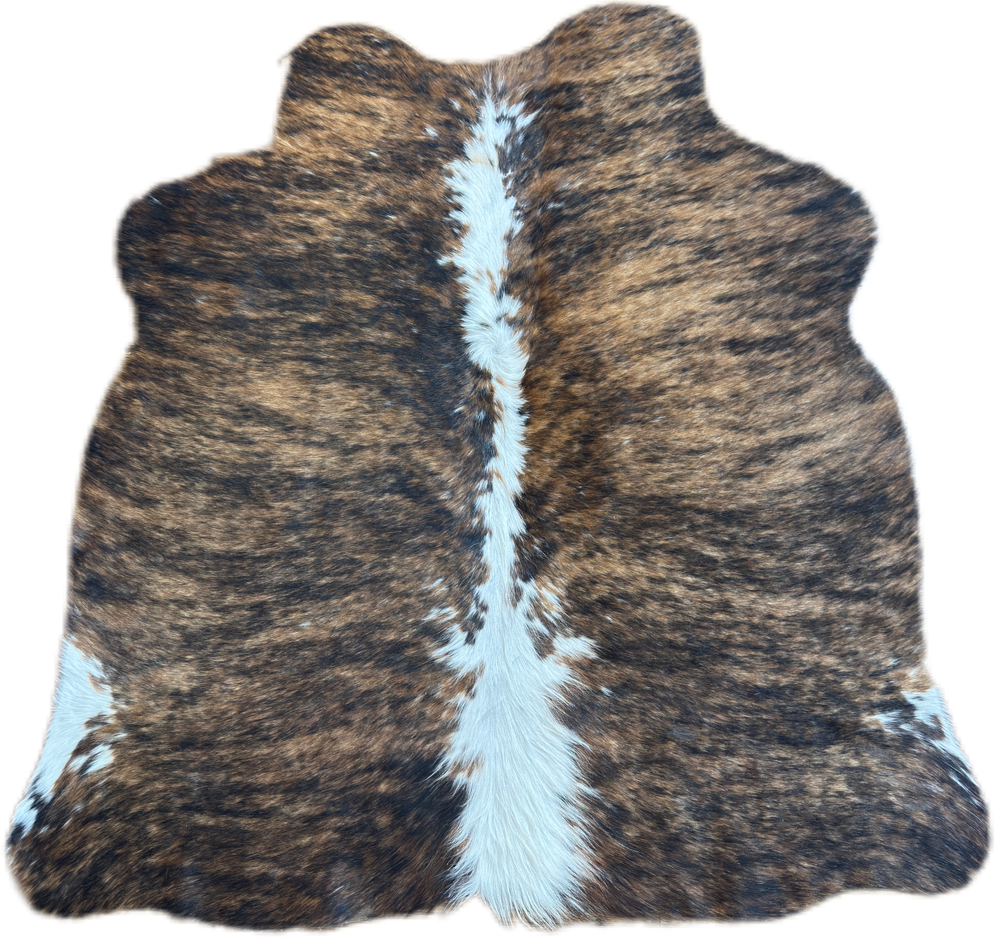 Brindle Tricolor Large Mini Cowhide