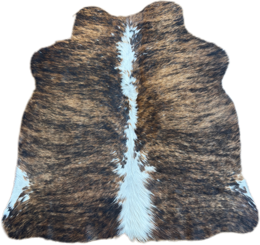 Brindle Tricolor Large Mini Cowhide