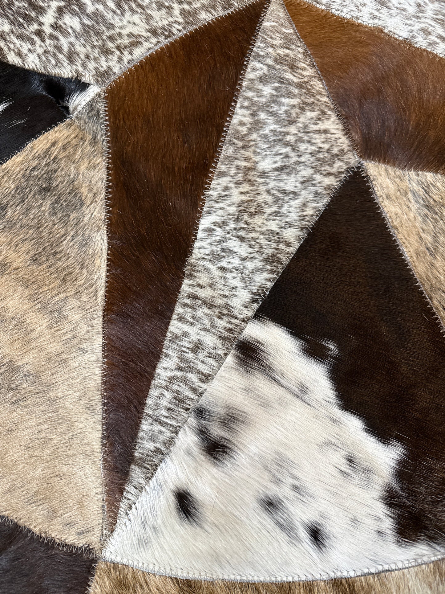 Cowhide Texas Star Rug