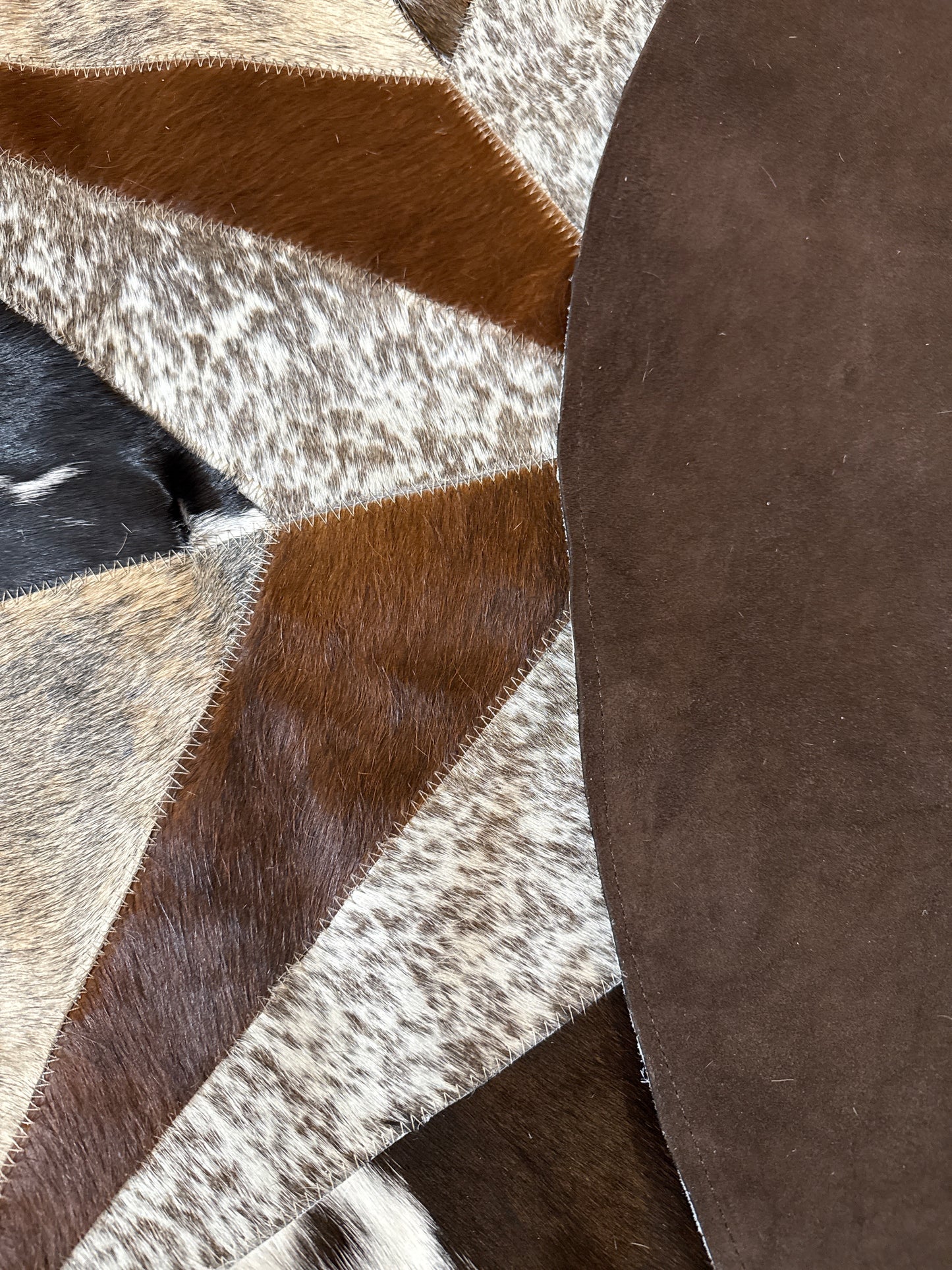 Cowhide Texas Star Rug