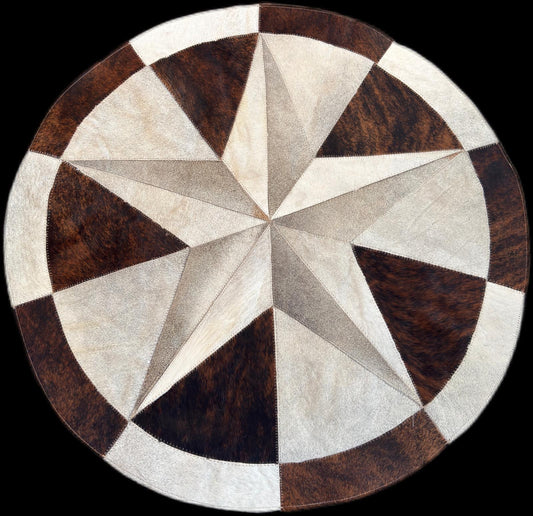 Rental 40in Round Texas Star Rug