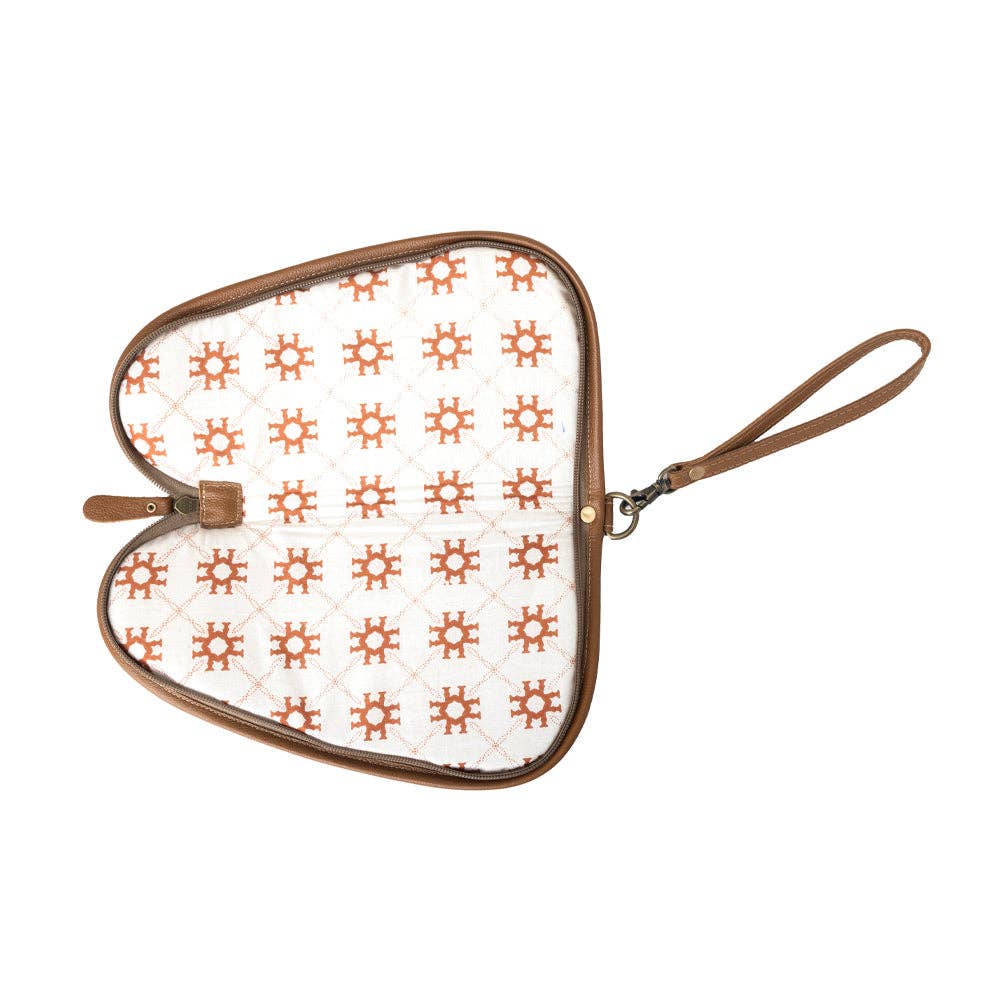 Bronzefall Handtooled Leather Gun Case in Saddle Tan