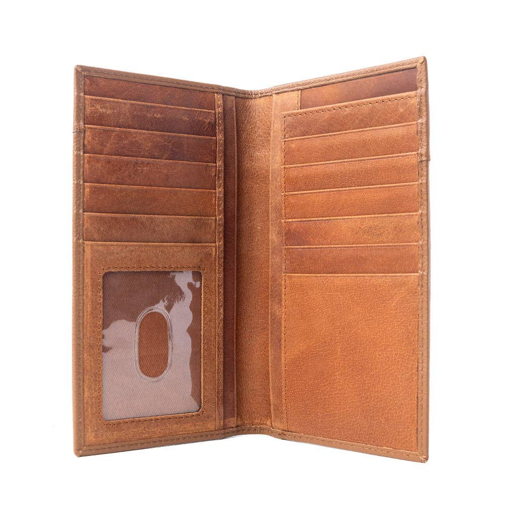 Lariat Crest Hairon Leather Wallet for Men Variant Combo