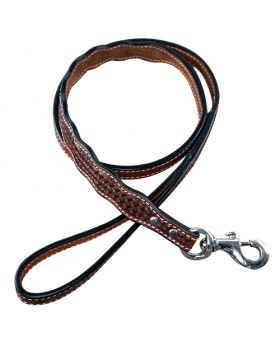 Medium Oil Genuine Leather leash 4' x 1" wide