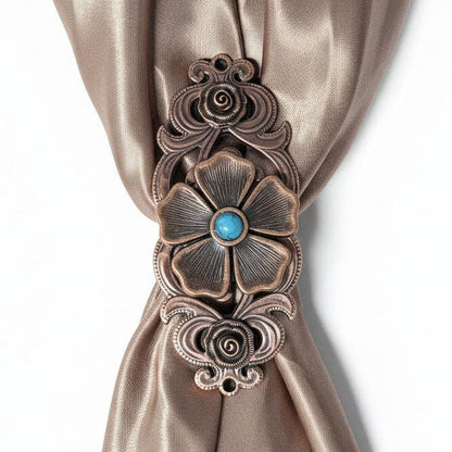 Copper Flower Turquoise Western Concho W111
