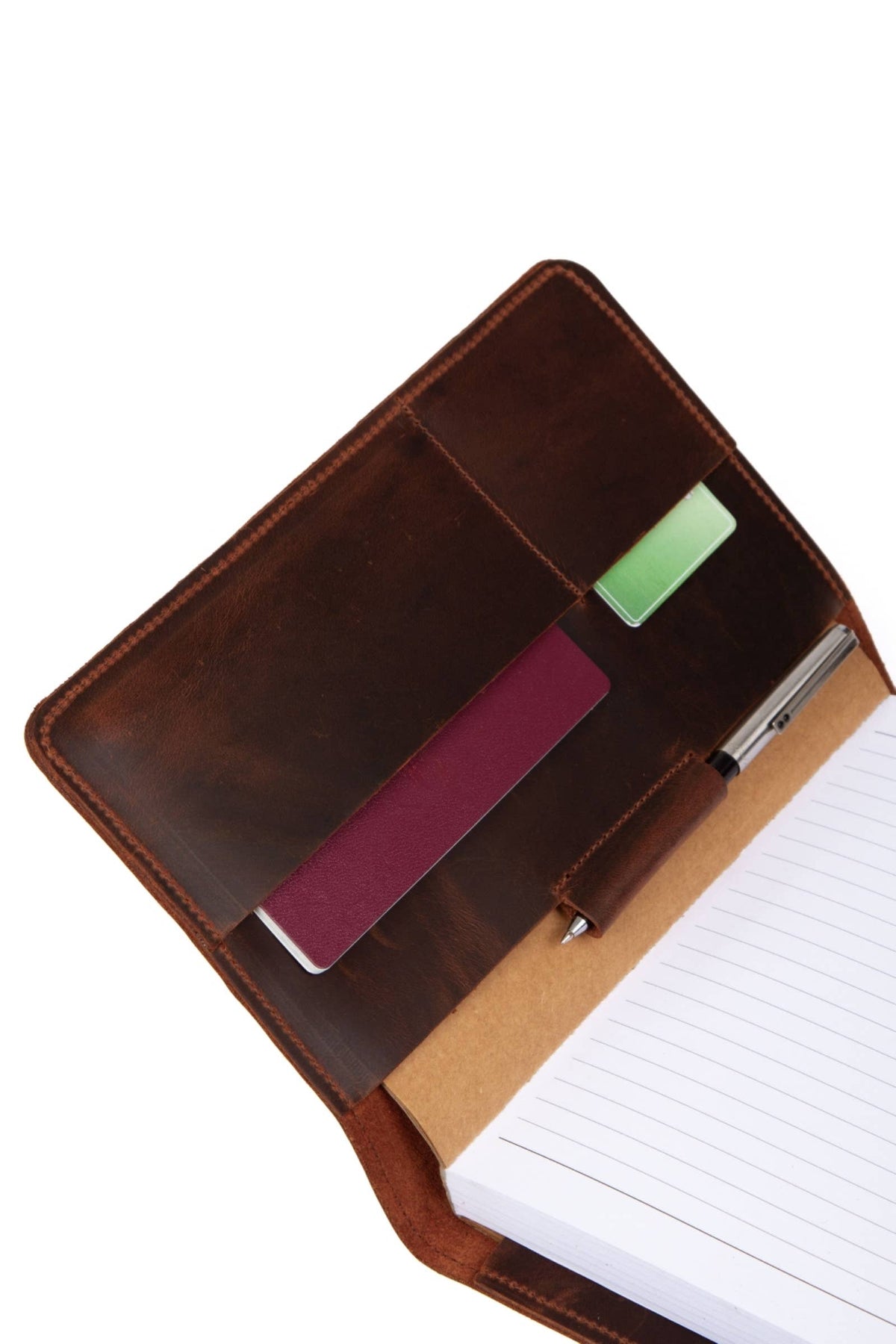 Leather Journal Cover, A5 Size Notebook Cover