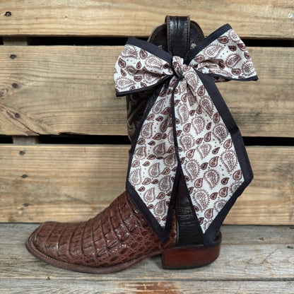 Black and Brown Western Skinny Mini Wild Rag Scarf / Cowgirl Necktie #TW119