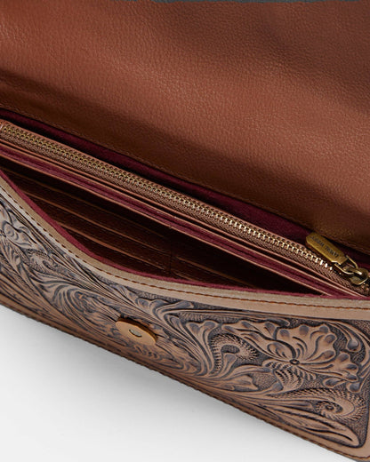 Loyal West The On The Go Mini Chain Bag- In Handtooled Leather