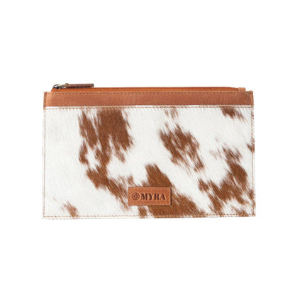Hayride Hairon Leather Pouch for Women in brown