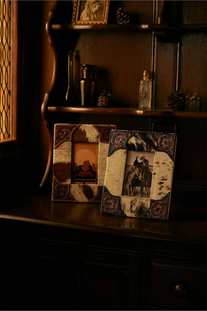 Tumbleweed Trail Photo Frame In Brown & White