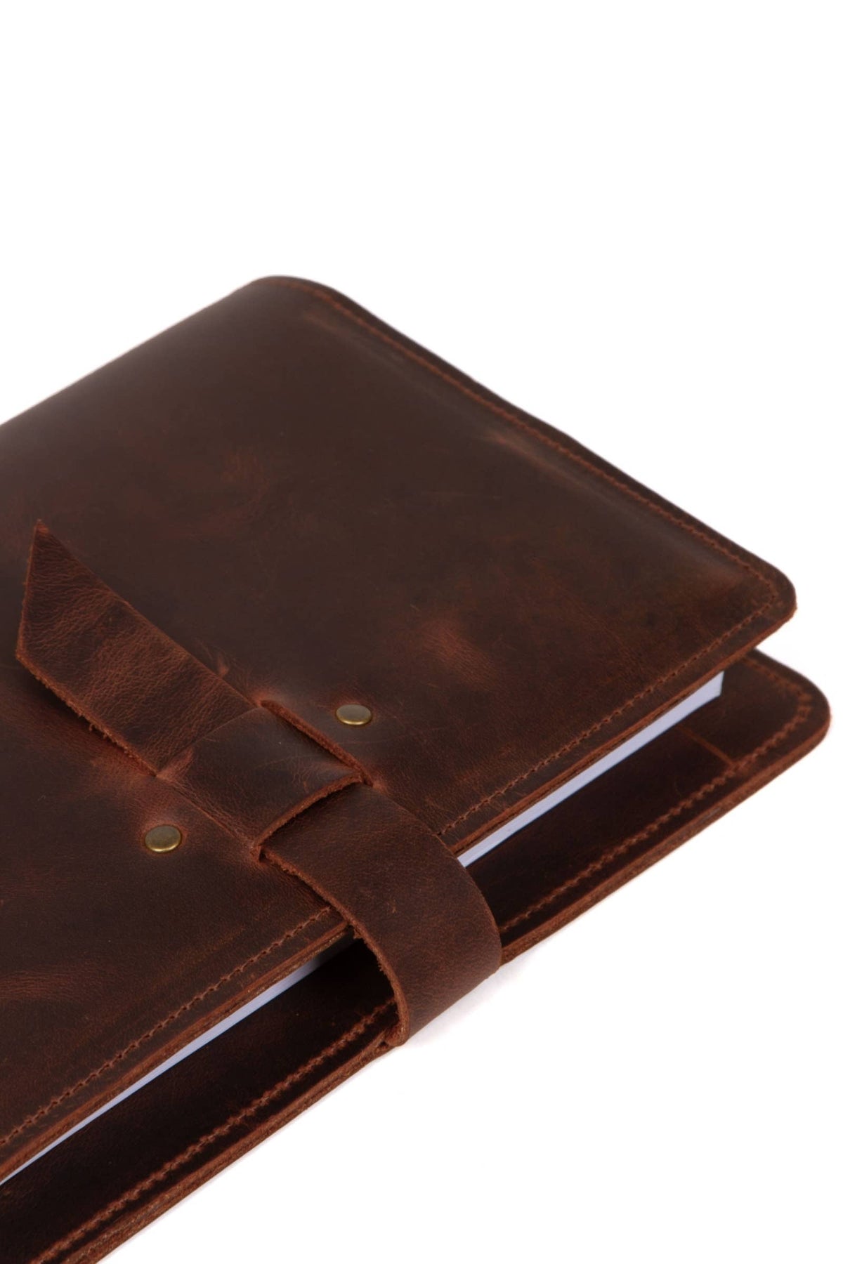 Leather Journal Cover, A5 Size Notebook Cover