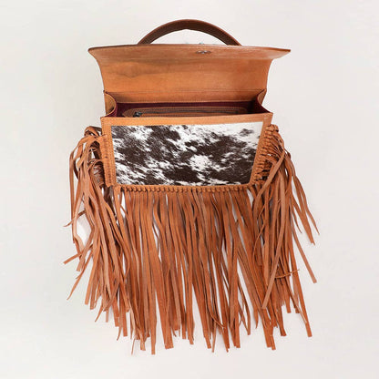 Loyal West Classic Flap Medium Tassle Bag Cowhide And Calfskin